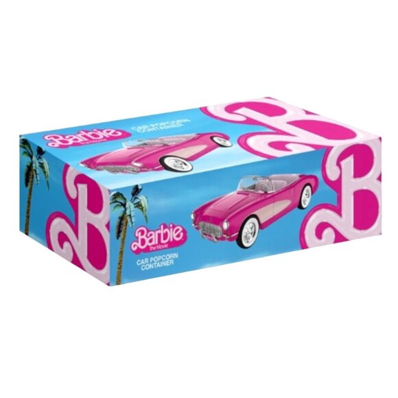 Barbie The Movie x AMC Collectible Pink Corvette Convertible Popcorn Container - Picture 1 of 4